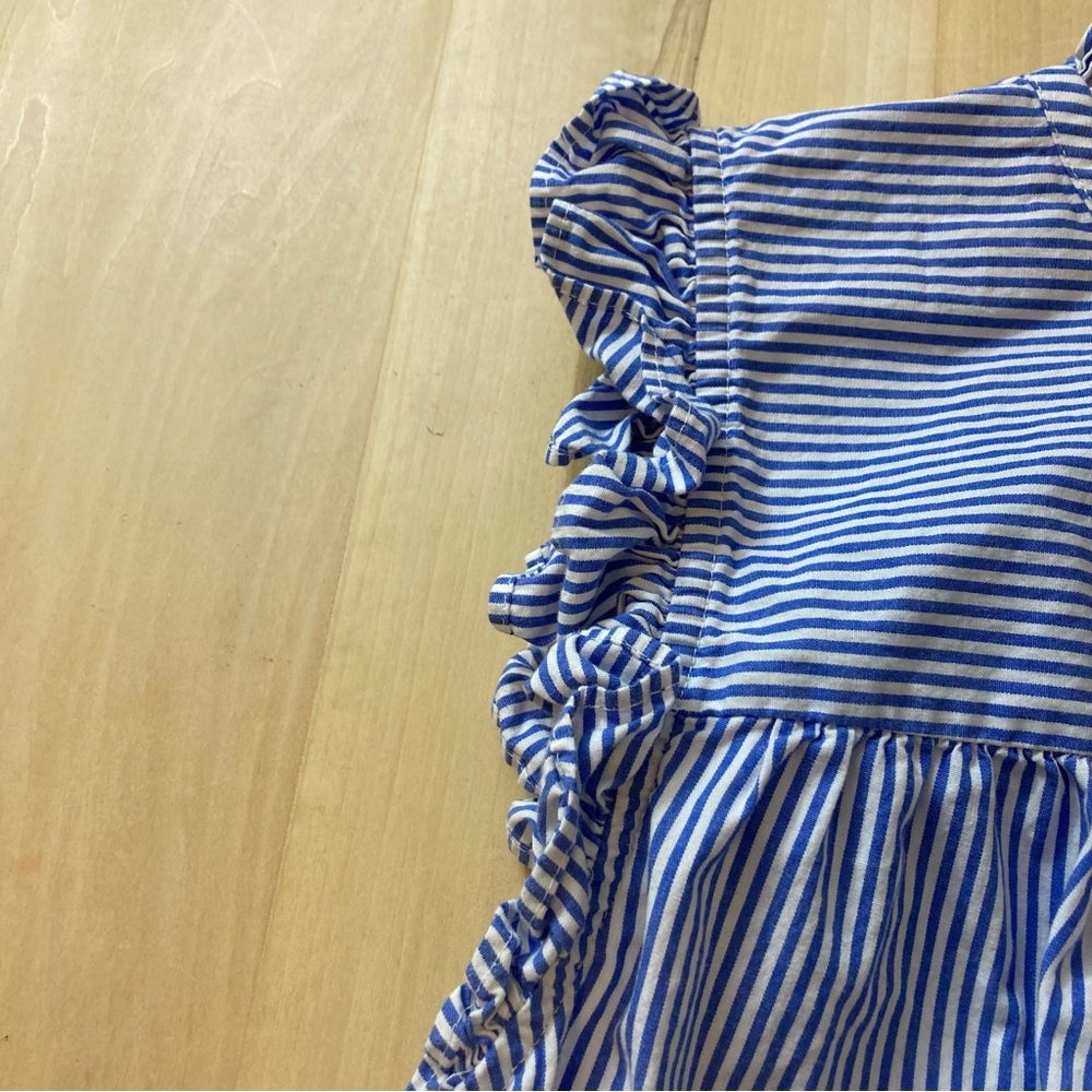 J. Crew Blue and White Striped Sleeveless Top - Picture 6 of 7